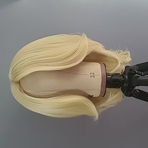 Blonde synthetic wig